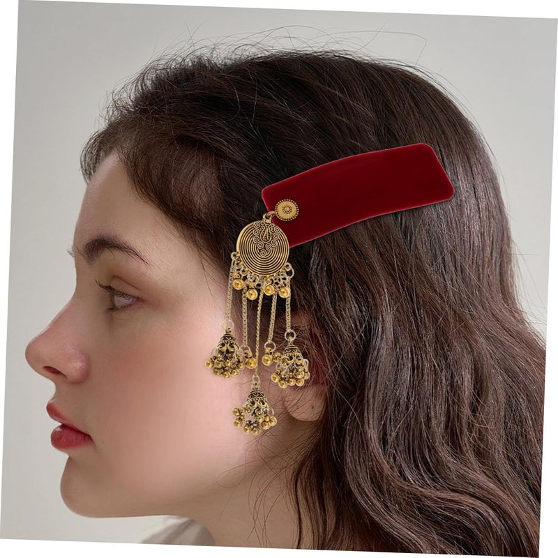 Gold Tassel Vintage Hair Clip for Women Wedding Bridal Accessory Barrette - Image 5